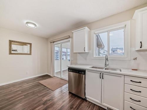 56 Martin Crossing Crescent Ne, Calgary, AB - Indoor Photo Showing Kitchen With Double Sink