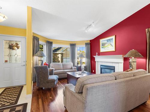 13 920 119 Street, Edmonton, AB - Indoor Photo Showing Living Room With Fireplace