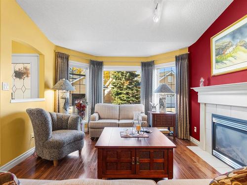 13 920 119 Street, Edmonton, AB - Indoor Photo Showing Living Room With Fireplace