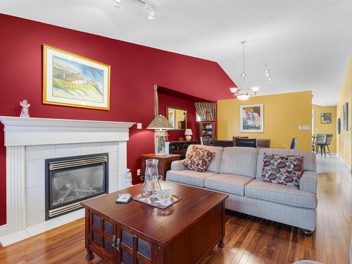 13 920 119 Street, Edmonton, AB - Indoor Photo Showing Living Room With Fireplace