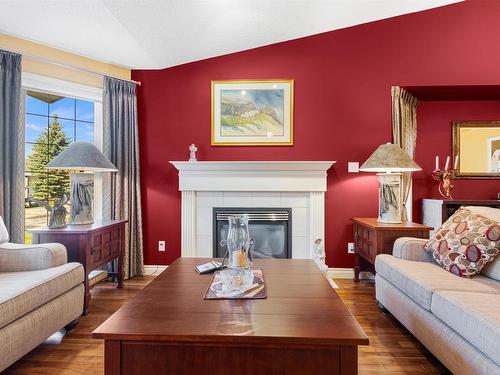 13 920 119 Street, Edmonton, AB - Indoor Photo Showing Living Room With Fireplace