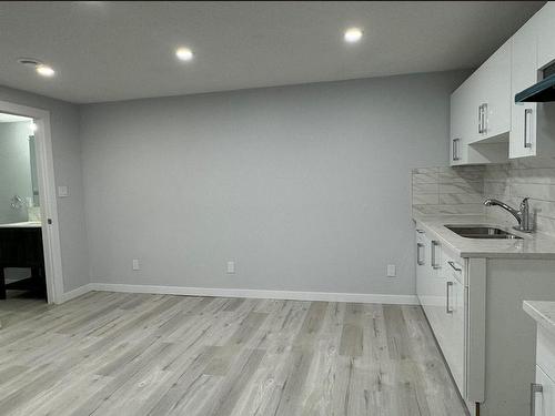 500 Dunluce Road, Edmonton, AB - Indoor Photo Showing Kitchen With Double Sink