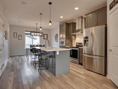 17832 59 Street, Edmonton, AB - Indoor Photo Showing Kitchen With Upgraded Kitchen