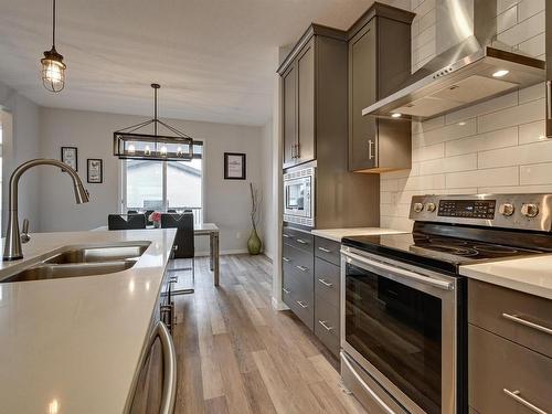 17832 59 Street, Edmonton, AB - Indoor Photo Showing Kitchen With Double Sink With Upgraded Kitchen