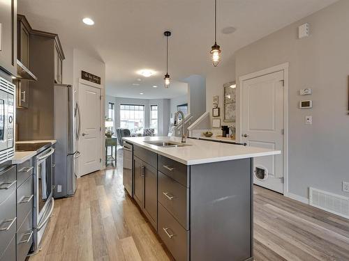 17832 59 Street, Edmonton, AB - Indoor Photo Showing Kitchen With Double Sink With Upgraded Kitchen