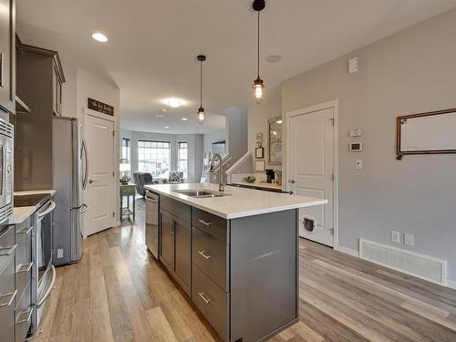 17832 59 Street, Edmonton, AB - Indoor Photo Showing Kitchen With Double Sink With Upgraded Kitchen