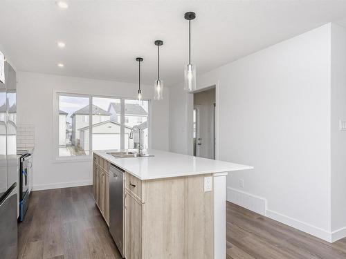 9530 Carson Bend, Edmonton, AB - Indoor Photo Showing Kitchen With Upgraded Kitchen