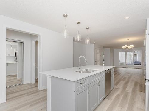 9564 Carson Bend, Edmonton, AB - Indoor Photo Showing Kitchen With Double Sink