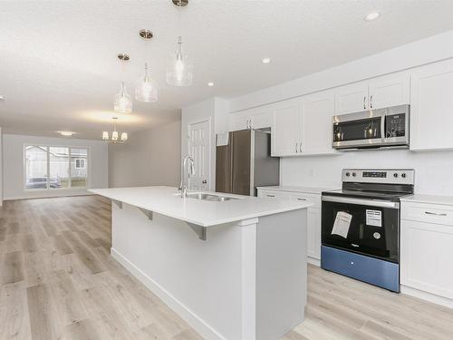 9564 Carson Bend, Edmonton, AB - Indoor Photo Showing Kitchen With Upgraded Kitchen