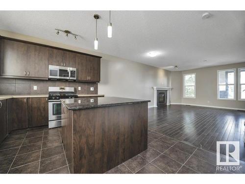 5921 168A Avenue, Edmonton, AB - Indoor Photo Showing Kitchen With Stainless Steel Kitchen With Upgraded Kitchen