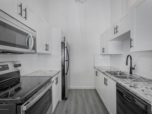 434 4404 122 Street, Edmonton, AB - Indoor Photo Showing Kitchen With Double Sink With Upgraded Kitchen