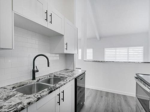 434 4404 122 Street, Edmonton, AB - Indoor Photo Showing Kitchen With Double Sink With Upgraded Kitchen