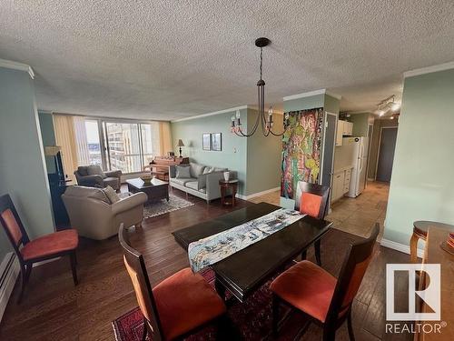 1703 9835 113 Street, Edmonton, AB - Indoor Photo Showing Living Room