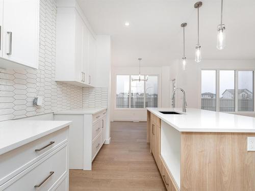 22128 94 Avenue, Edmonton, AB - Indoor Photo Showing Kitchen With Upgraded Kitchen