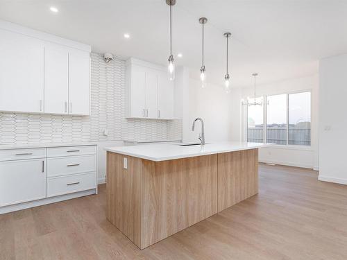 22128 94 Avenue, Edmonton, AB - Indoor Photo Showing Kitchen With Upgraded Kitchen