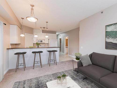 301 9750 94 Street, Edmonton, AB - Indoor Photo Showing Living Room