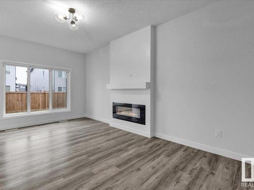 912 174 Street, Edmonton, AB - Indoor Photo Showing Living Room With Fireplace