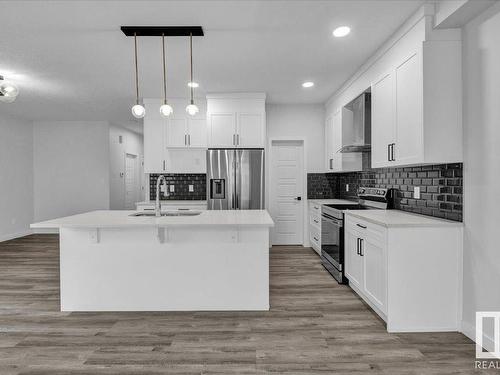 912 174 Street, Edmonton, AB - Indoor Photo Showing Kitchen With Double Sink