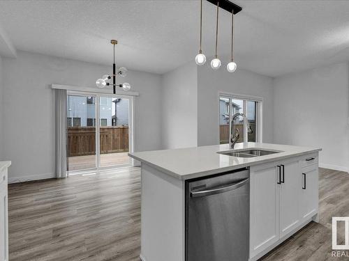 912 174 Street, Edmonton, AB - Indoor Photo Showing Kitchen With Double Sink