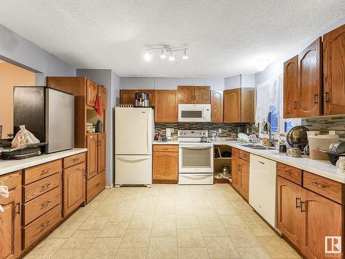 3540 33 Avenue, Edmonton, AB - Indoor Photo Showing Kitchen With Double Sink