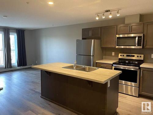 227 148 Ebbers Boulevard, Edmonton, AB - Indoor Photo Showing Kitchen With Double Sink