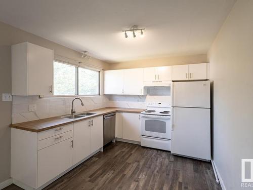 12747 128 Street, Edmonton, AB - Indoor Photo Showing Kitchen With Double Sink