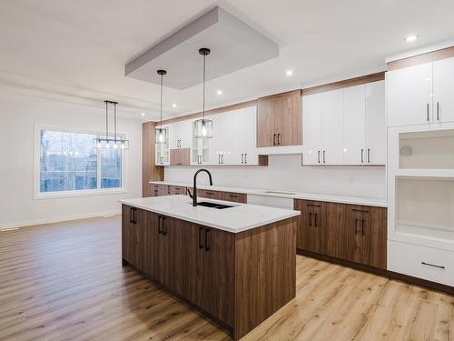 676 Astoria Way, Devon, AB - Indoor Photo Showing Kitchen With Upgraded Kitchen