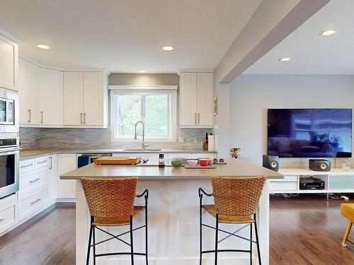 8611 Buena Vista Road, Edmonton, AB - Indoor Photo Showing Kitchen With Upgraded Kitchen