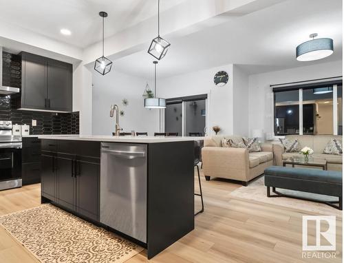 22712 93 Avenue, Edmonton, AB - Indoor Photo Showing Kitchen With Upgraded Kitchen