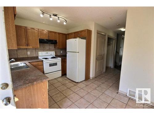 12828 126 Street, Edmonton, AB - Indoor Photo Showing Kitchen With Double Sink