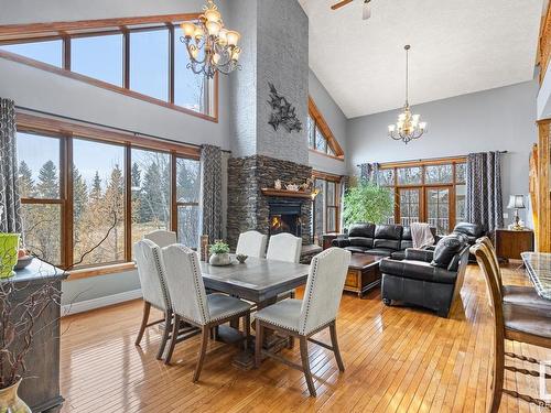 37 55312 Rge Road 241, Rural Sturgeon County, AB - Indoor Photo Showing Other Room With Fireplace