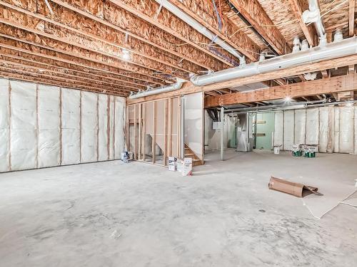 128 Edgewater Circle, Leduc, AB - Indoor Photo Showing Basement