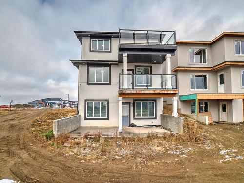 128 Edgewater Circle, Leduc, AB - Outdoor With Balcony With Facade