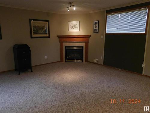 47 Arcand Drive, St. Albert, AB - Indoor Photo Showing Other Room With Fireplace