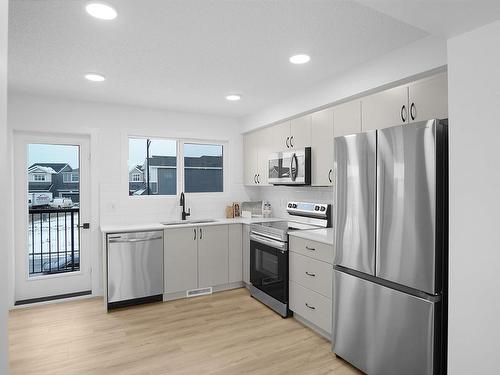 22829 84 Avenue, Edmonton, AB - Indoor Photo Showing Kitchen With Stainless Steel Kitchen