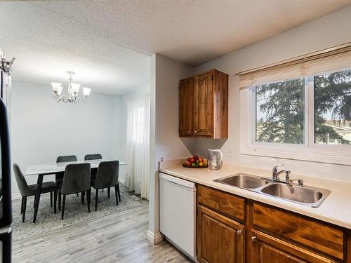 5957 40 Avenue, Edmonton, AB - Indoor Photo Showing Kitchen With Double Sink