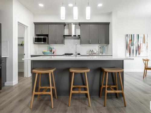 21312 38 Avenue, Edmonton, AB - Indoor Photo Showing Kitchen With Upgraded Kitchen