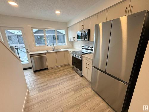 116 1025 Secord Promenade, Edmonton, AB - Indoor Photo Showing Kitchen With Double Sink