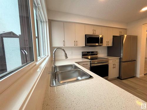 116 1025 Secord Promenade, Edmonton, AB - Indoor Photo Showing Kitchen With Double Sink