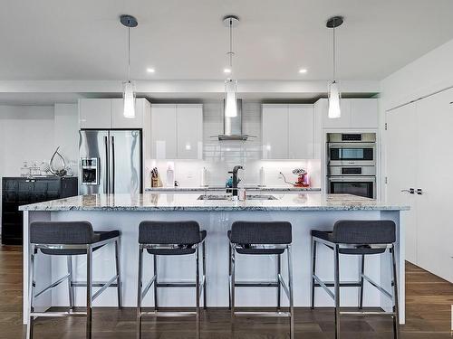 801 11969 Jasper Avenue, Edmonton, AB - Indoor Photo Showing Kitchen With Upgraded Kitchen