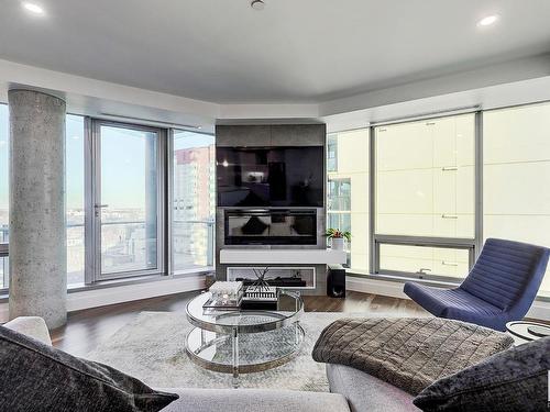 801 11969 Jasper Avenue, Edmonton, AB - Indoor Photo Showing Living Room