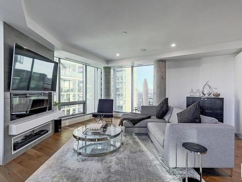 801 11969 Jasper Avenue, Edmonton, AB - Indoor Photo Showing Living Room