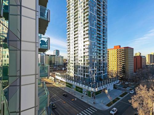 801 11969 Jasper Avenue, Edmonton, AB - Outdoor With Balcony With Facade