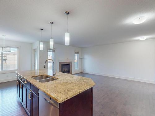 608 41 Ave, Edmonton, AB - Indoor Photo Showing Kitchen With Double Sink With Upgraded Kitchen