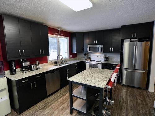 105, 58114 Rr 83, Rural St. Paul County, AB - Indoor Photo Showing Kitchen With Double Sink