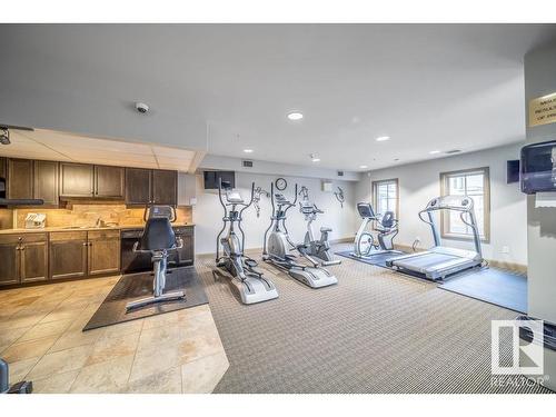 318 1406 Hodgson Way, Edmonton, AB - Indoor Photo Showing Gym Room