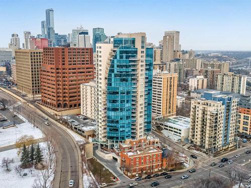 2401 9720 106 Street, Edmonton, AB - Outdoor With Facade With View