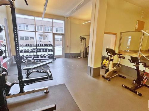 9817 113 Street, Edmonton, AB - Indoor Photo Showing Gym Room