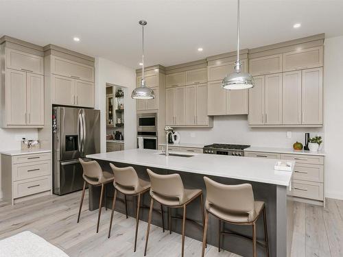 296 165 Avenue, Edmonton, AB - Indoor Photo Showing Kitchen With Upgraded Kitchen