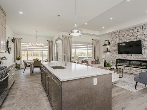 296 165 Avenue, Edmonton, AB - Indoor Photo Showing Other Room With Fireplace